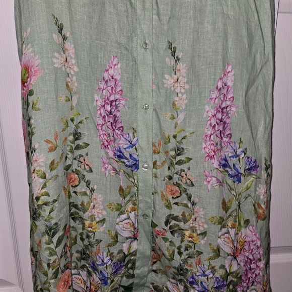 Chic Pastel Green Floral Maxi Dress - Picture 7 of 12